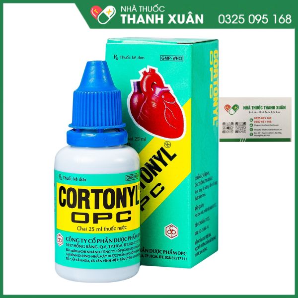 Cortonyl OPC - Trợ tim, ngất do suy tim. Mất ngủ, lao lực, an thần